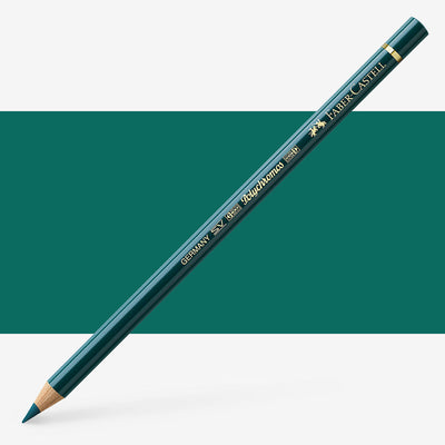 FABERCASTELL POLYCHROMOS COLOUR PENCILS DEEP COBALT GREEN