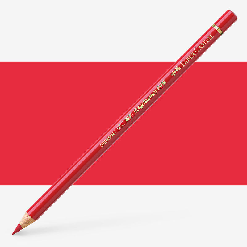 FABERCASTELL POLYCHROMOS COLOUR PENCILS DEEP RED