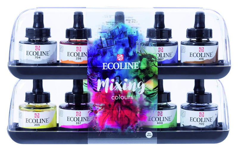 ECOLINE LIQUID WATER COLOUR SET ASSORTED 10 x 30 ML (11802510)