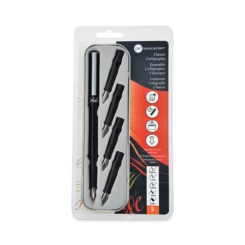 MANUSCRIPT CALLIGRAPHY SET BLACK MC1185 (MC1185)