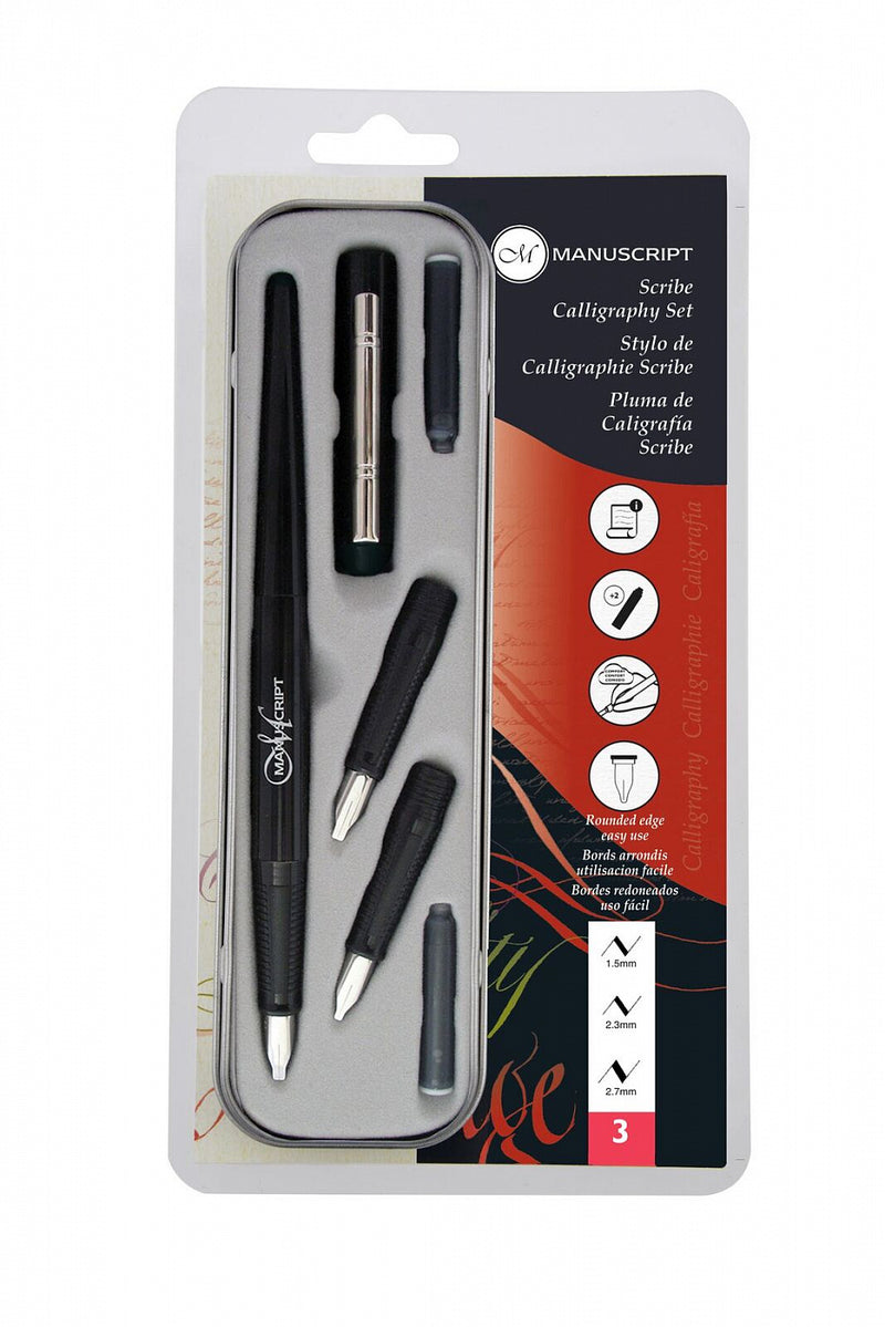 MANUSCRIPT CALLIGRAPHY SET BLACK MC4300 (MC4300)