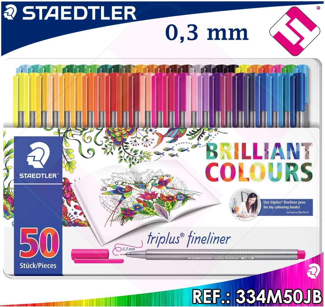 STAEDTLER TRIPLUS FINE LINER PEN SET OF 50 (334M30) – Himalaya