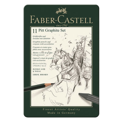 FABERCASTELL PITT GRAPHITE SET OF 11 (112972)