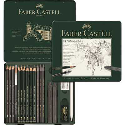 FABERCASTELL PITT GRAPHITE SET OF 19 (112973)