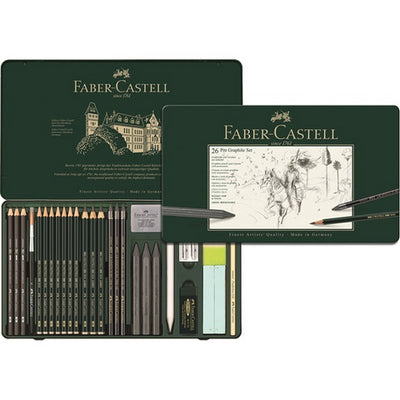 FABERCASTELL PITT GRAPHITE SET OF 26 (112974)