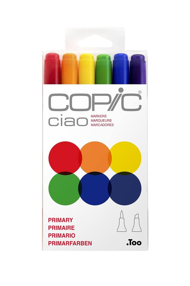 COPIC CIAO MARKER PRIMARY SET OF 6