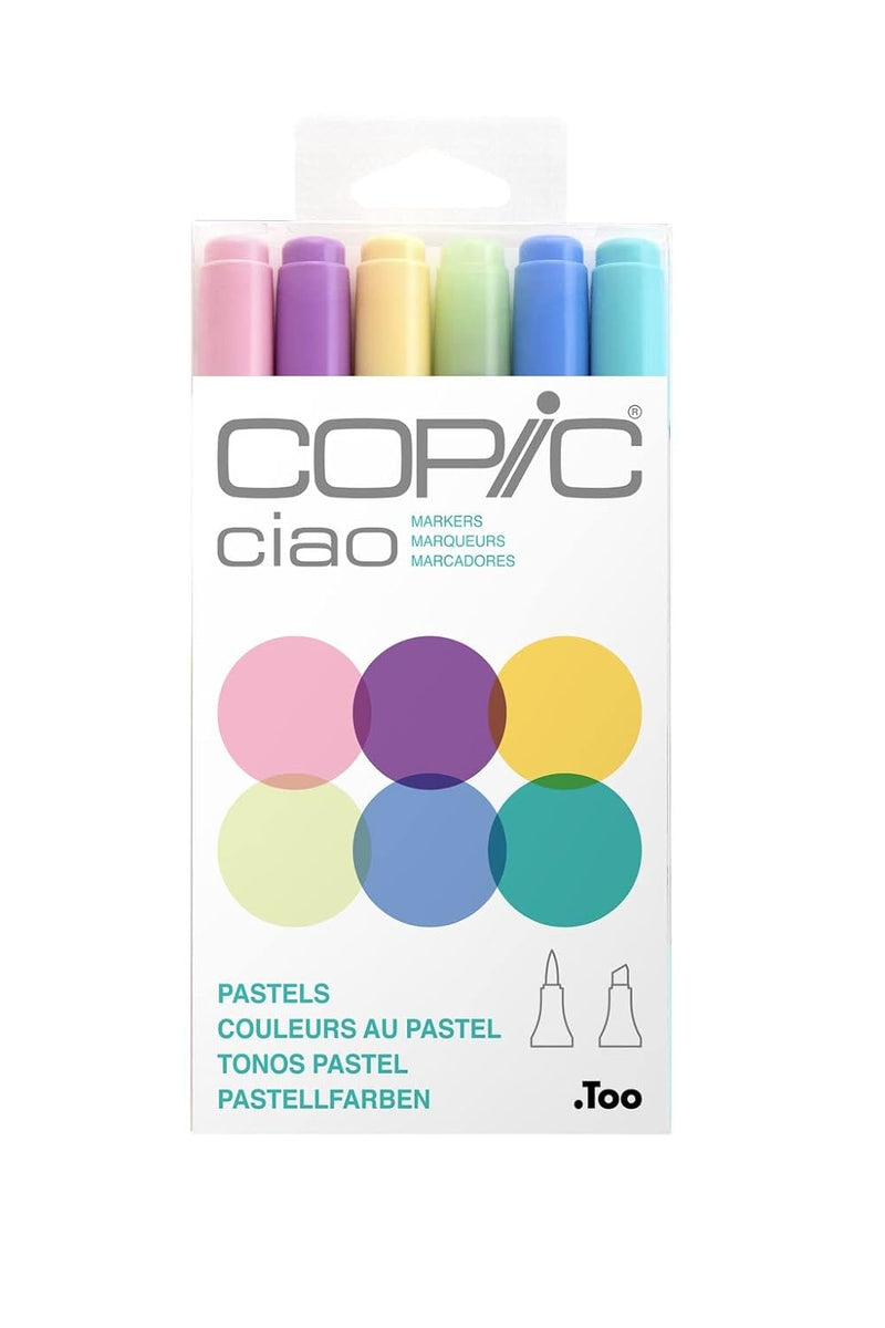 COPIC CIAO MARKER PASTEL SET OF 6