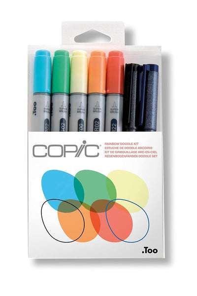 COPIC CIAO MARKER RAINBOW DOODLE KIT SET OF 7