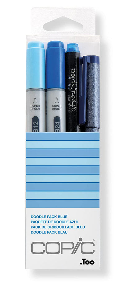 COPIC CIAO MARKER DOODLE BLUE SET OF 3