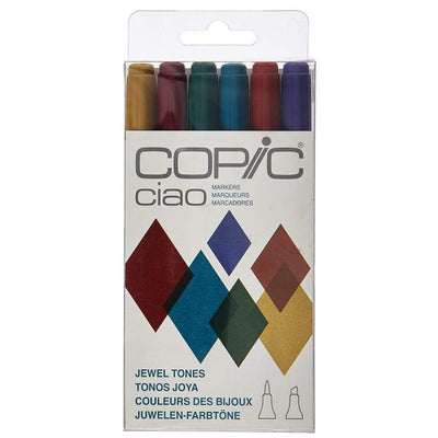 COPIC CIAO MARKER JEWEL TONES SET OF 6
