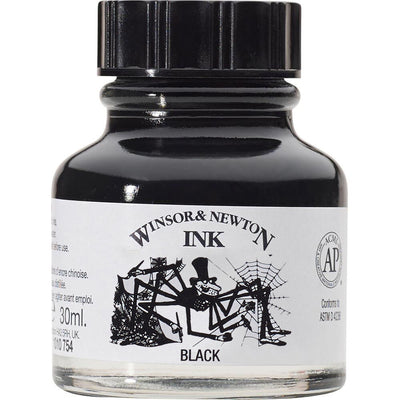 WINSOR & NEWTON INK 1010030 BLACK 30ML