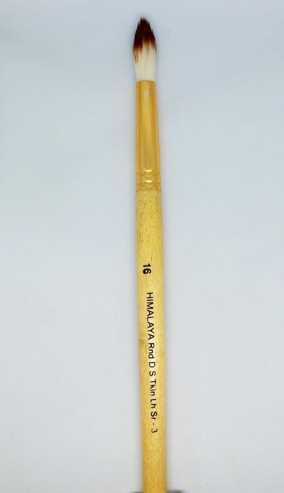 HIMALAYA SYNTHETIC HAIR BRUSH LONG HANDLE ROUND SR 3 NO 16
