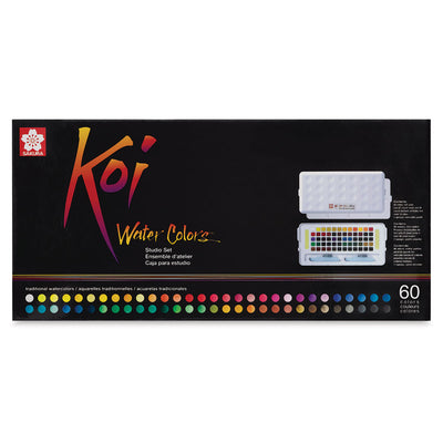 SAKURA KOI WATER COLOUR CAKES SET OF 60 (XNWC-60N)