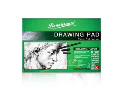 RENAISSANCE DRAWING PAD R-201 15 SHEETS 200 GSM 15" x 22" (104603)