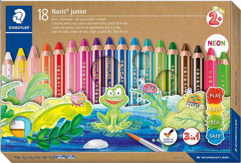 STAEDTLER BUDDY COLOURED PENCIL SET OF 18  (140 C18)