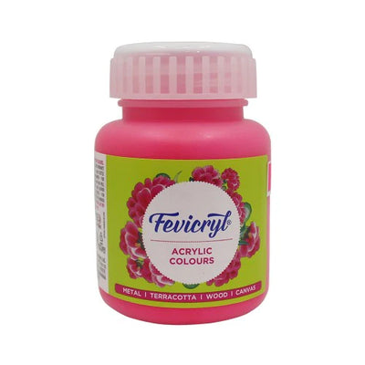 FEVICRYL ACRYLIC COLOUR 018 NEON PINK 100 ML