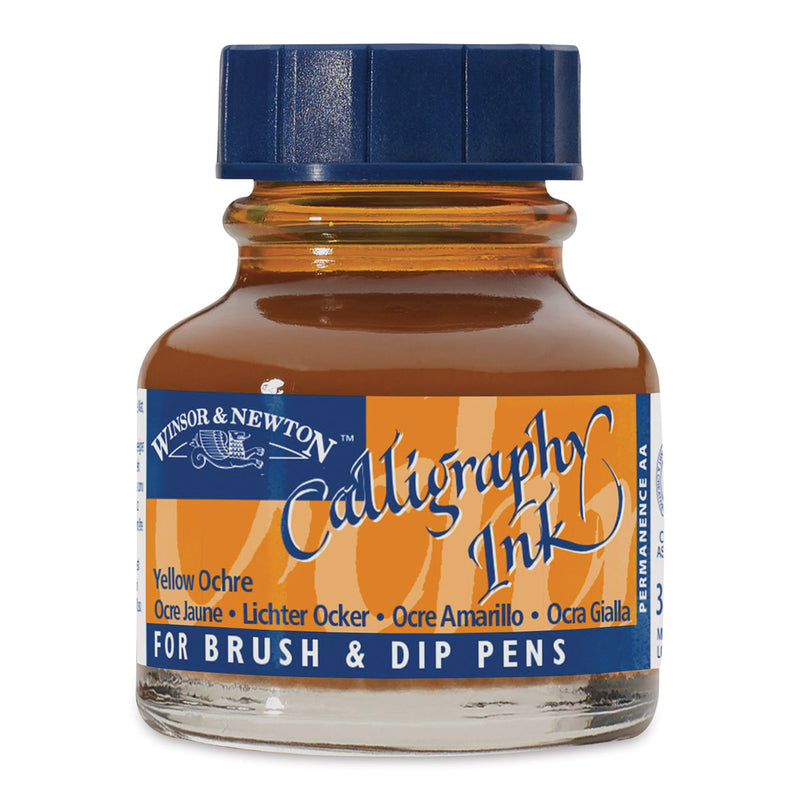 WINSOR & NEWTON CALLIGRAPHY INK 30 ML YELLOW OCHRE