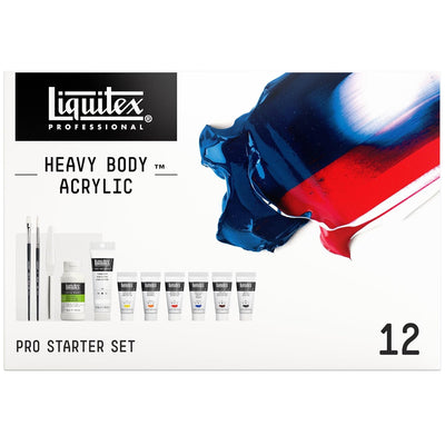 LIQUITEX PROFESSIONAL HEAVY BODY ACRYLIC COLOUR STARTER SET 6 X 22 ML B006963