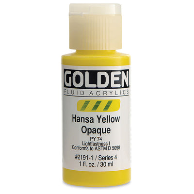 GOLDEN FLUID ACRYLIC 30 ML SR 4 HANSA YELLOW OPAQUE 0002191-1