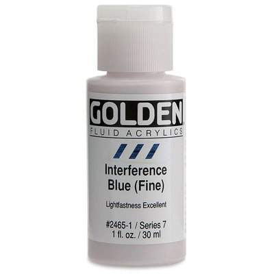 GOLDEN FLUID ACRYLIC 30 ML SR 7 INTERFERENCE BLUE FINE 0002465-1