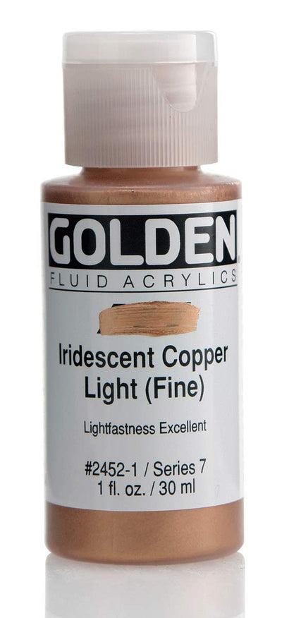 GOLDEN FLUID ACRYLIC 30 ML SR 7 IRISDISCENT COPPER LIGHT FINE 2452-1