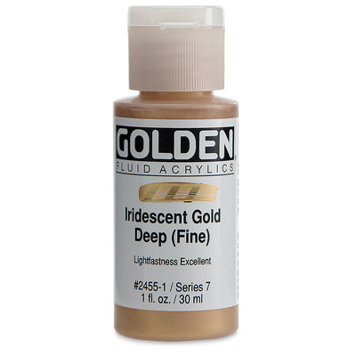 GOLDEN FLUID ACRYLIC 30 ML SR 7 IRISDISCENT GOLD DEEP FINE 0002455-1