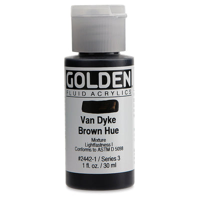 GOLDEN FLUID ACRYLIC 30 ML SR 3 VANDYKE BROWN HUE 0002442-1