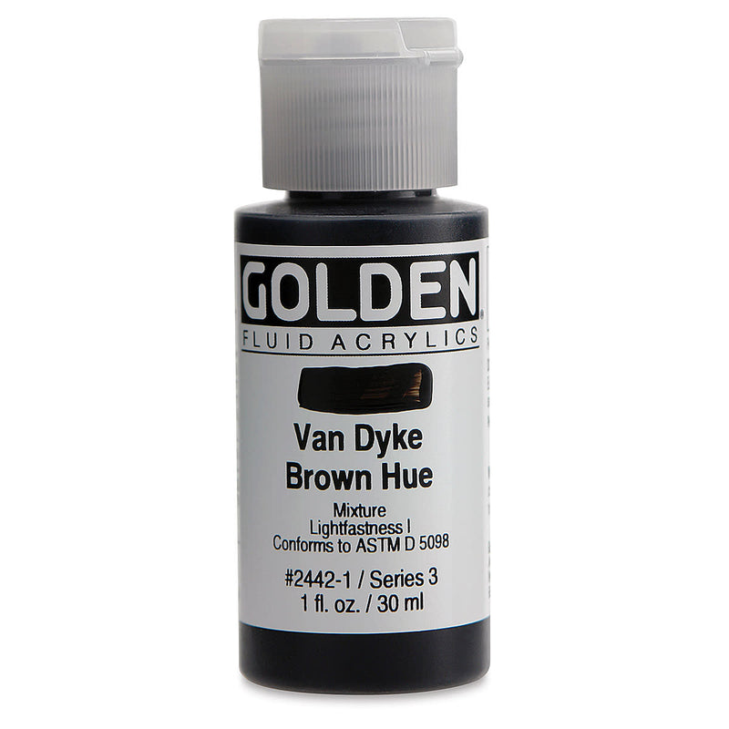 GOLDEN FLUID ACRYLIC 30 ML SR 3 VANDYKE BROWN HUE 0002442-1