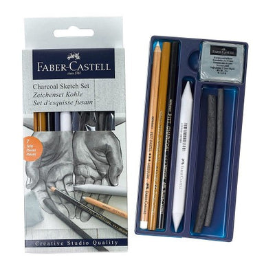 FABERCASTELL DRAWING CHARCOAL SET OF 6 (114002)