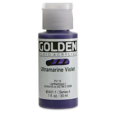 GOLDEN FLUID ACRYLIC 30 ML SR 4 ULTRAMARINE VIOLET 0002401-1