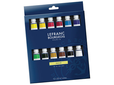 L&B FINE OIL COLOUR SET OF 12 X 20 ML (A30096)