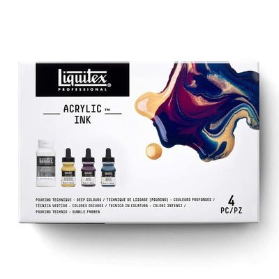 LIQUITEX ACRYLIC INK DEEP COLOURS SET OF 4  (3699307)