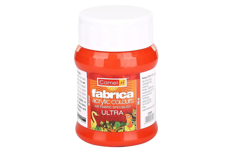 CAMLIN FABRICA ULTRA ACRYLIC COLOUR 500 ML SCARLE