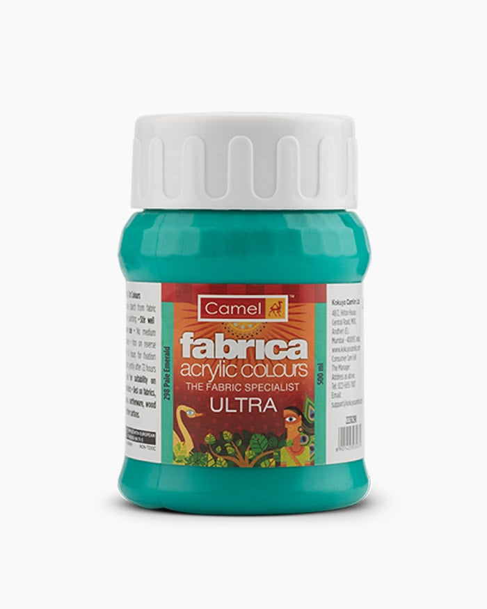 CAMLIN FABRICA ULTRA ACRYLIC COLOUR 500 ML PALE EMERALD