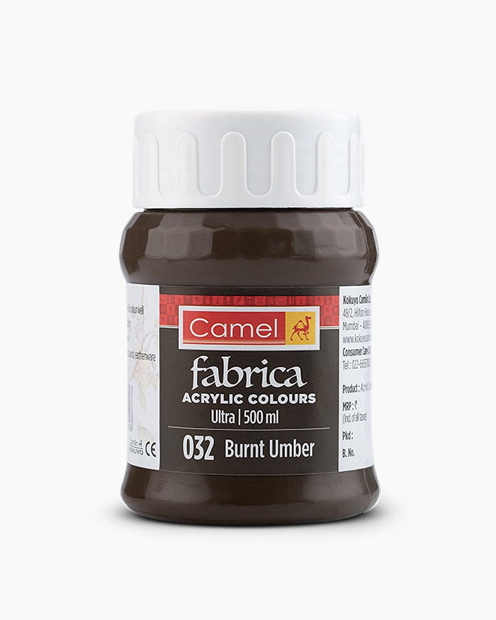 CAMLIN FABRICA ULTRA ACRYLIC COLOUR 500 ML BURNT UMBER