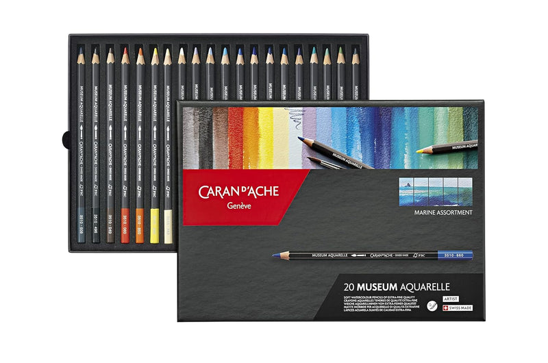 CARAN DACHE MUSUEM AQUARELLE COLOUR PENCIL SET OF 20 (3510)