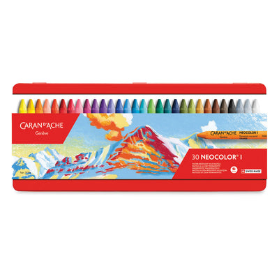 CARAN DACHE NEOCOLOUR I AQUARELLE PASTEL SET OF 30  (7500330)