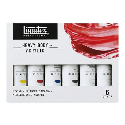 LIQUITEX PROFESSIONAL HEAVY BODY ACRYLIC PRIMARY COLOUR SET 9 X 59 ML 3699310