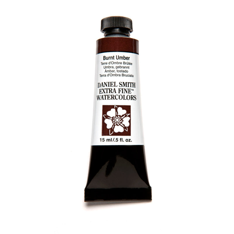 DANIEL SMITH EXTRA FINE WATER COLOUR 15 ML SR 1 BURNT UMBER (011)