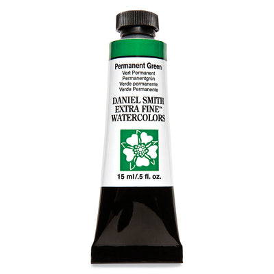 DANIEL SMITH EXTRA FINE WATER COLOUR 15 ML SR 1 PERMANENT GREEN (070)