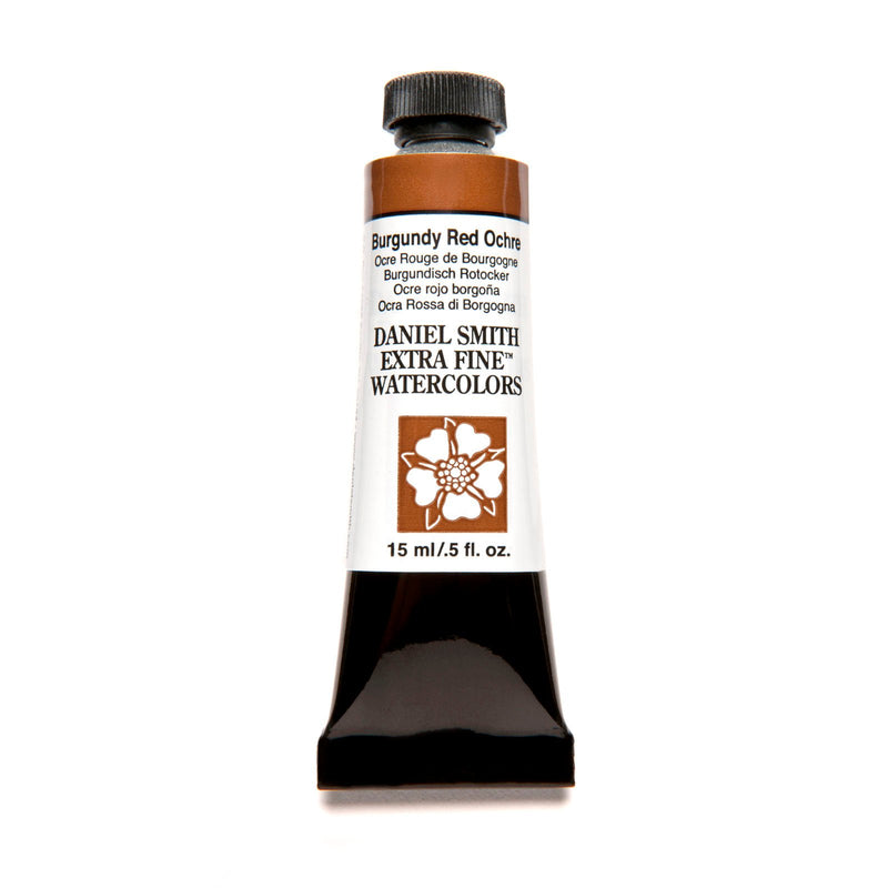 DANIEL SMITH EXTRA FINE WATER COLOUR 15 ML SR 2 BURGUNDY RED OCHRE (151)