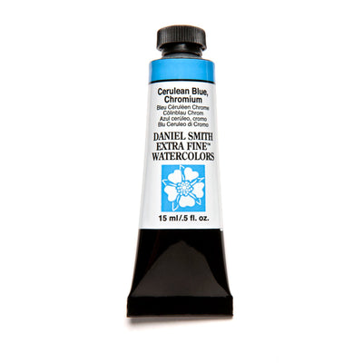 DANIEL SMITH EXTRA FINE WATER COLOUR 15 ML SR 2 CERULEAN BLUE, CHROMIUM (021)