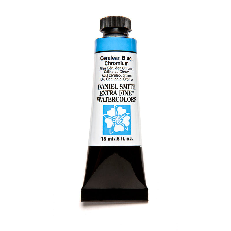 DANIEL SMITH EXTRA FINE WATER COLOUR 15 ML SR 2 CERULEAN BLUE, CHROMIUM (021)