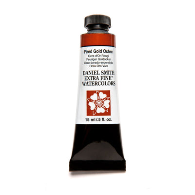 DANIEL SMITH EXTRA FINE WATER COLOUR 15 ML SR 2 FIRED GOLD OCHRE (172)