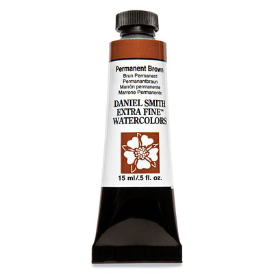 DANIEL SMITH EXTRA FINE WATER COLOUR 15 ML SR 2 PERMANENT BROWN (068)