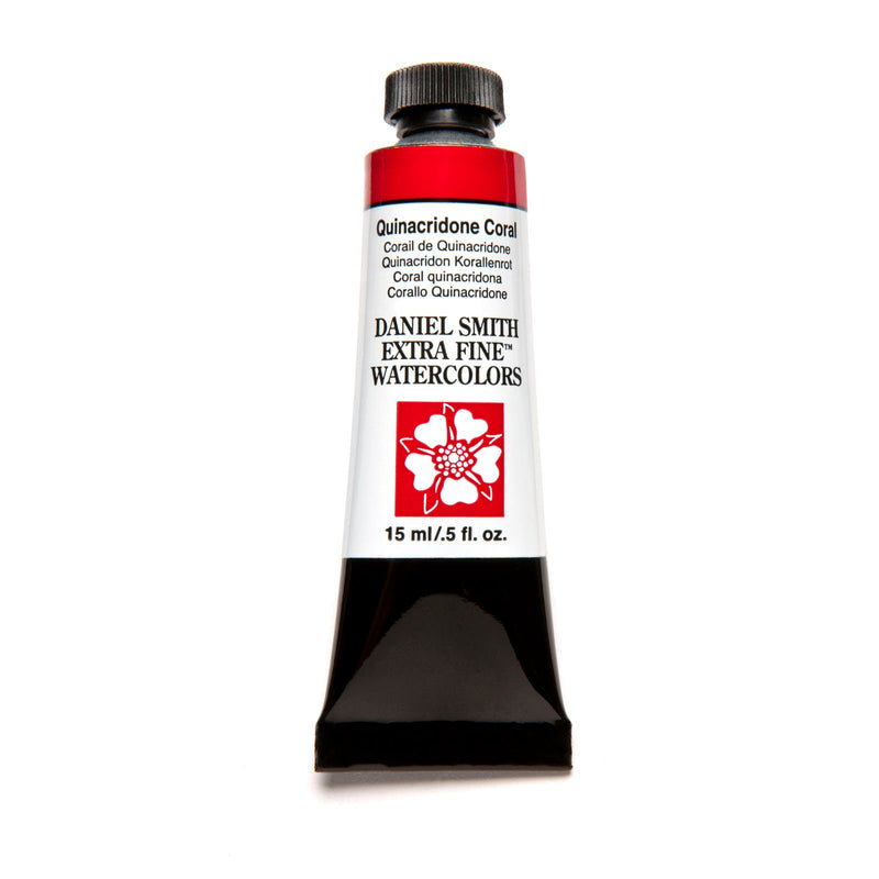DANIEL SMITH EXTRA FINE WATER COLOUR 15 ML SR 2 QUINACRIDONE CORAL (088)