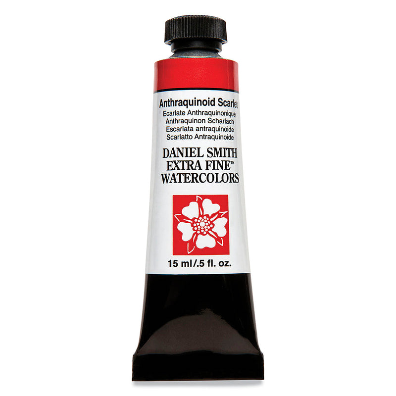 DANIEL SMITH EXTRA FINE WATER COLOUR 15 ML SR 3 ANTHRAQUINOID SCARLET (224)