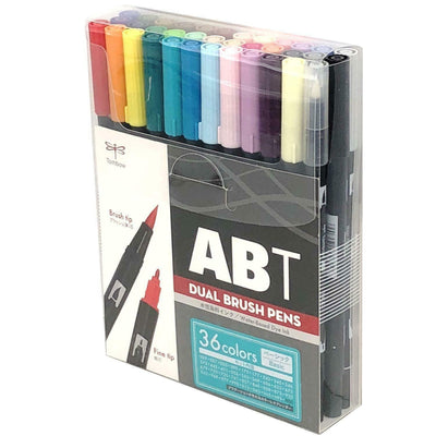 TOMBOW DUAL WATER COLOUR BRUSH PEN BASIC SET OF 36 (ATB-36C BA)