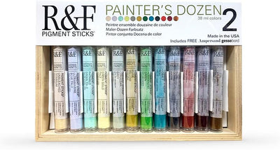 R&F PIGMENT OIL PAINT STICKS SET OF 12PC 38ML (RF#2990)
