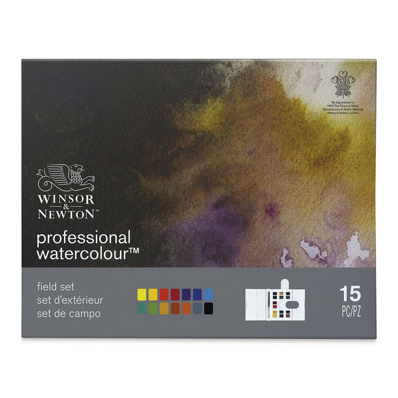 WINSOR & NEWTON PROFESSIONAL WATERCOLOR 1/2 PAN SET SET OF 14 (190049)